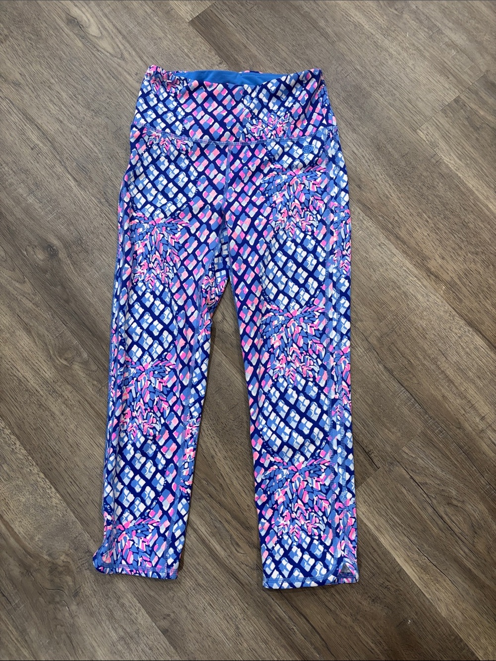 Lilly Pulitzer Luxletic Blue Multicolor Leggings XS